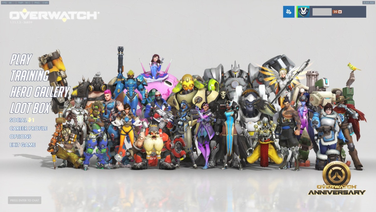 Hyped for Overwatch 1 Year Anniversary!